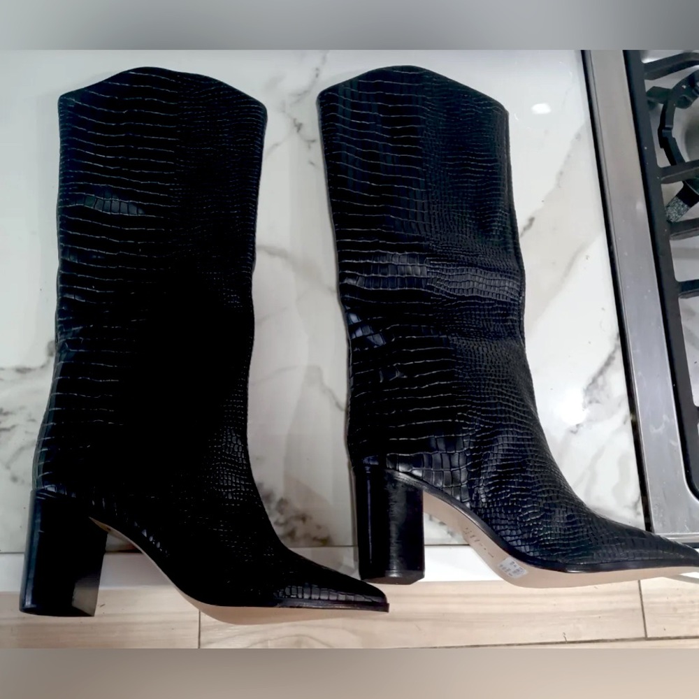 Schutz S-Analeah Crocodile Pull On Boots